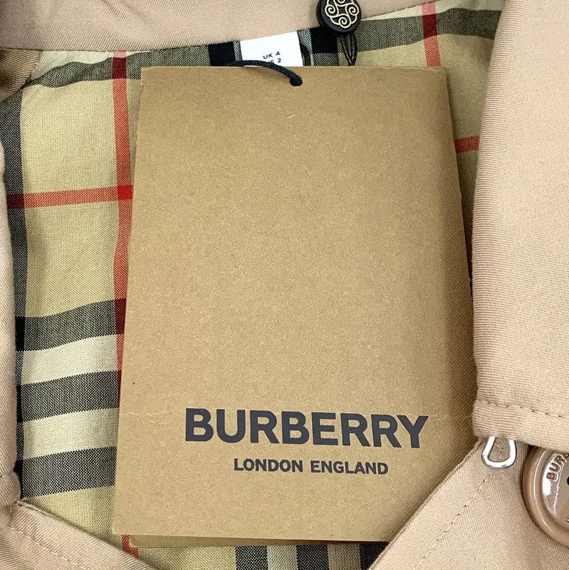 Burberry Burberry Pink Cotton Women's Trench Coat Size XS / US 0-2 / IT 36-38 - 7 Thumbnail