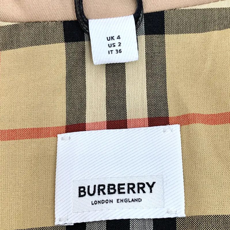 Burberry Burberry Pink Cotton Women's Trench Coat Size XS / US 0-2 / IT 36-38 - 5 Thumbnail