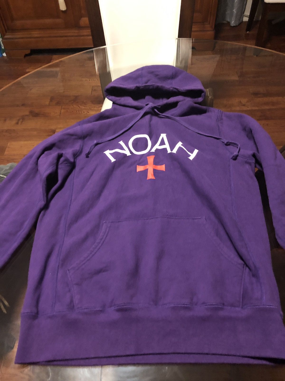 NOAH Core Logo Hoodie in Purple