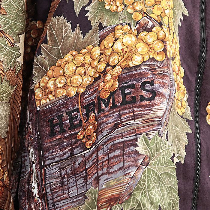 Hermes Hermes Hermes Cave Vin Silk Jacket Others Outerwear DUTY FREE for USA Size ONE SIZE - 4 Thumbnail
