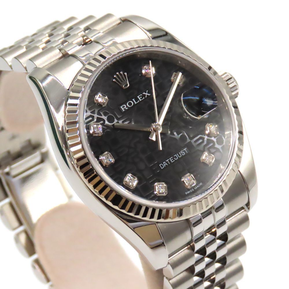 Rolex Rolex Rolex Black Diamond Dial Datejust Watch 116234G Metal Automatic 116234G DUTY FREE for USA Size ONE SIZE - 3 Thumbnail