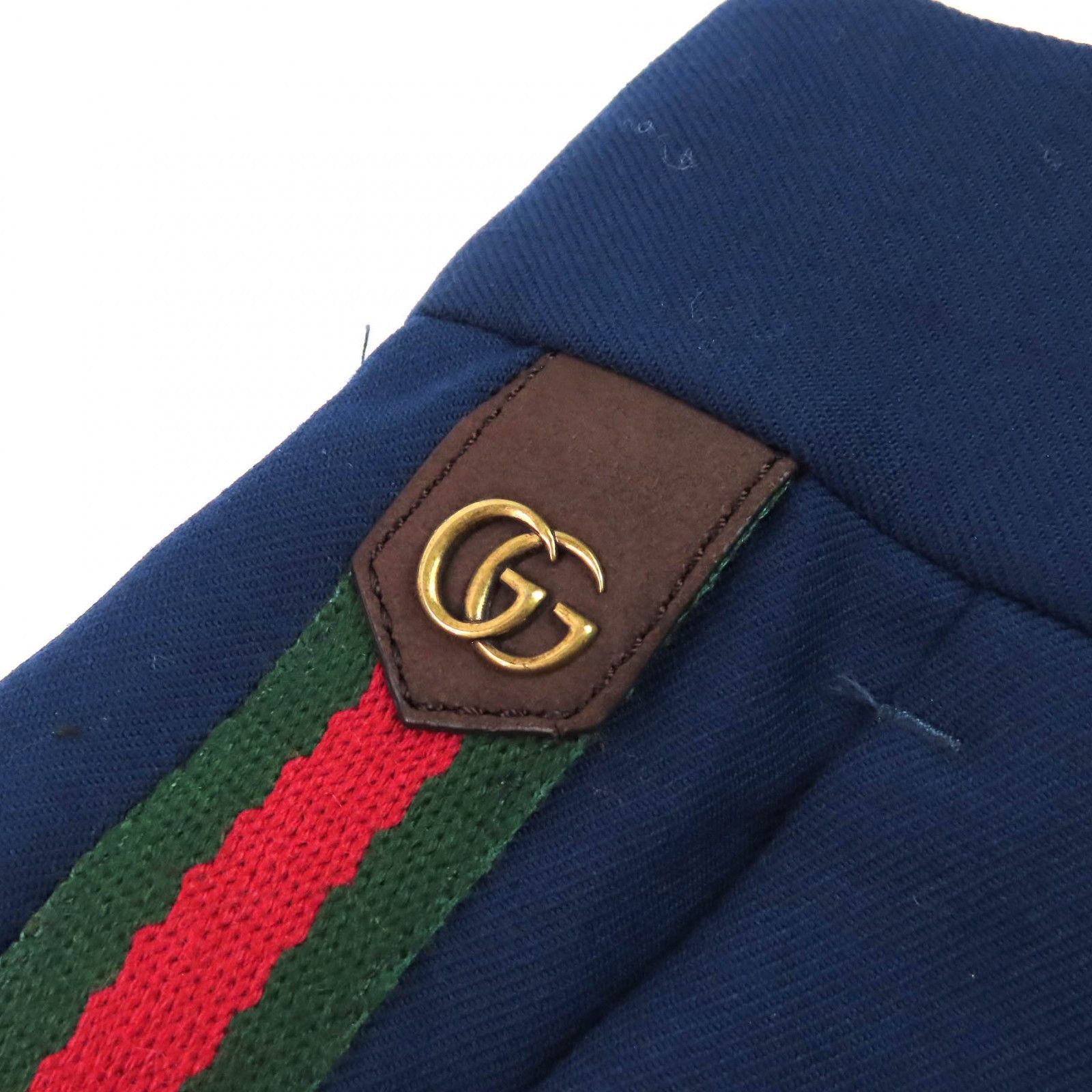 Gucci Gucci Gucci GG Marmont Webline Wool Slacks Leather Pants 698813 DUTY FREE for USA Size ONE SIZE - 6 Thumbnail