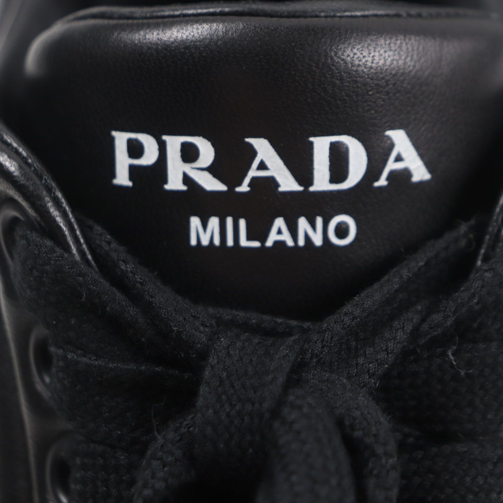 Prada Prada Prada Triangle logo Nappa leather sneakers Leather Shoes 2EE386 DUTY FREE for USA Size ONE SIZE - 8 Thumbnail