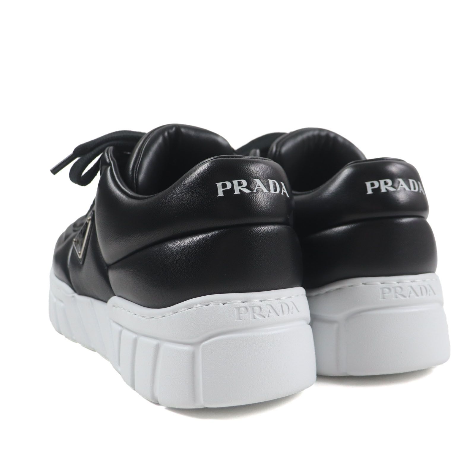 Prada Prada Prada Triangle logo Nappa leather sneakers Leather Shoes 2EE386 DUTY FREE for USA Size ONE SIZE - 4 Thumbnail