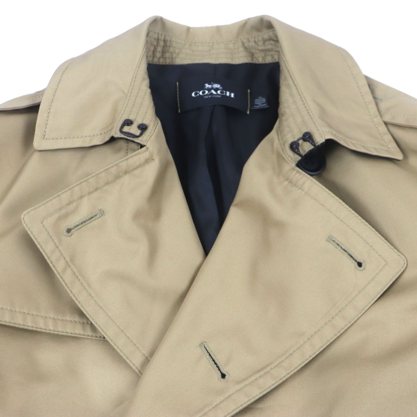 Coach Coach Coach F33778 Lamb Leather Cotton Trench Coat Leather Outerwear F33778 DUTY FREE for USA Size ONE SIZE - 2 Thumbnail