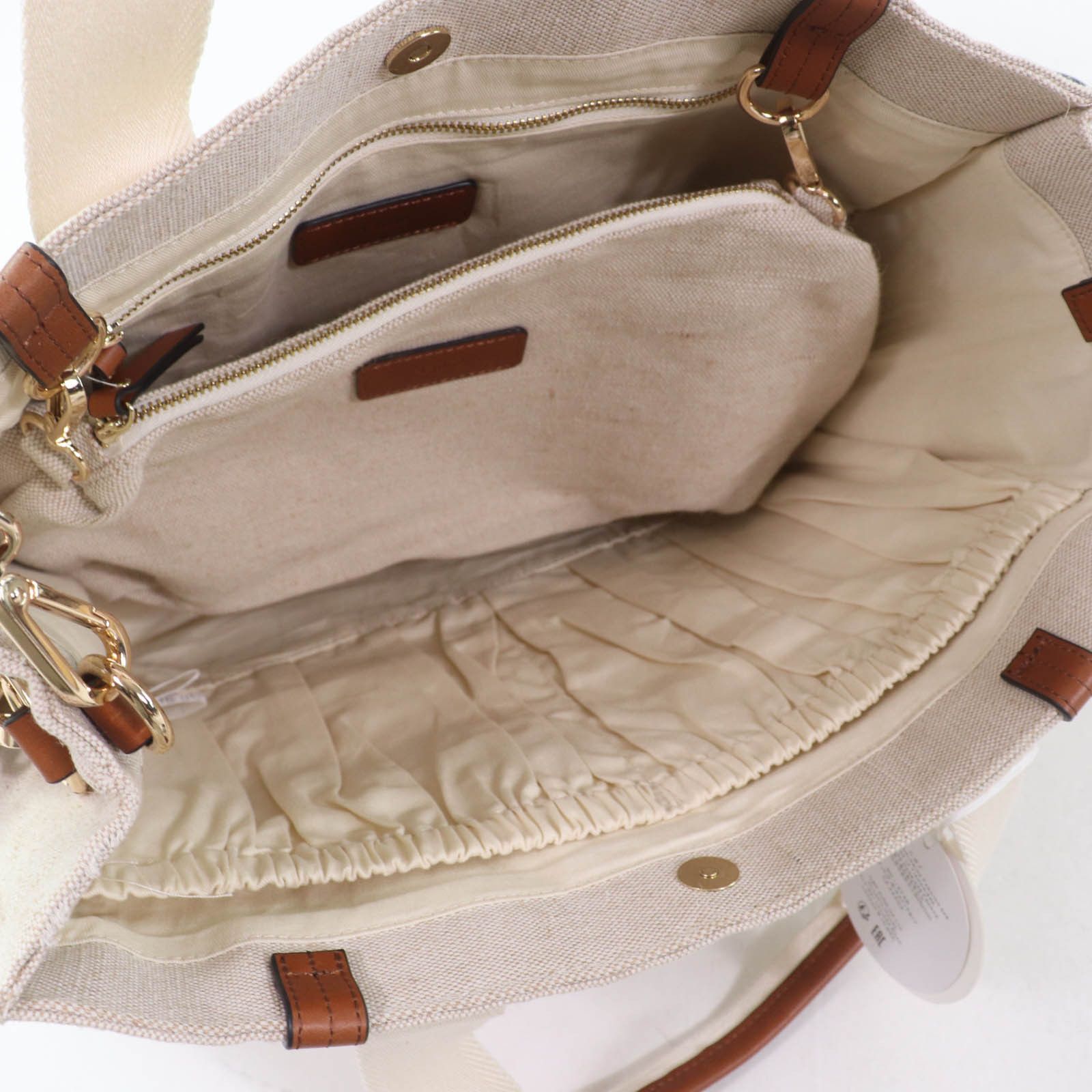 Chloe Chloe Chloe Tote Bag Jute Tote Bag Natural Material Tote Bag DUTY FREE for USA Size ONE SIZE - 9 Thumbnail
