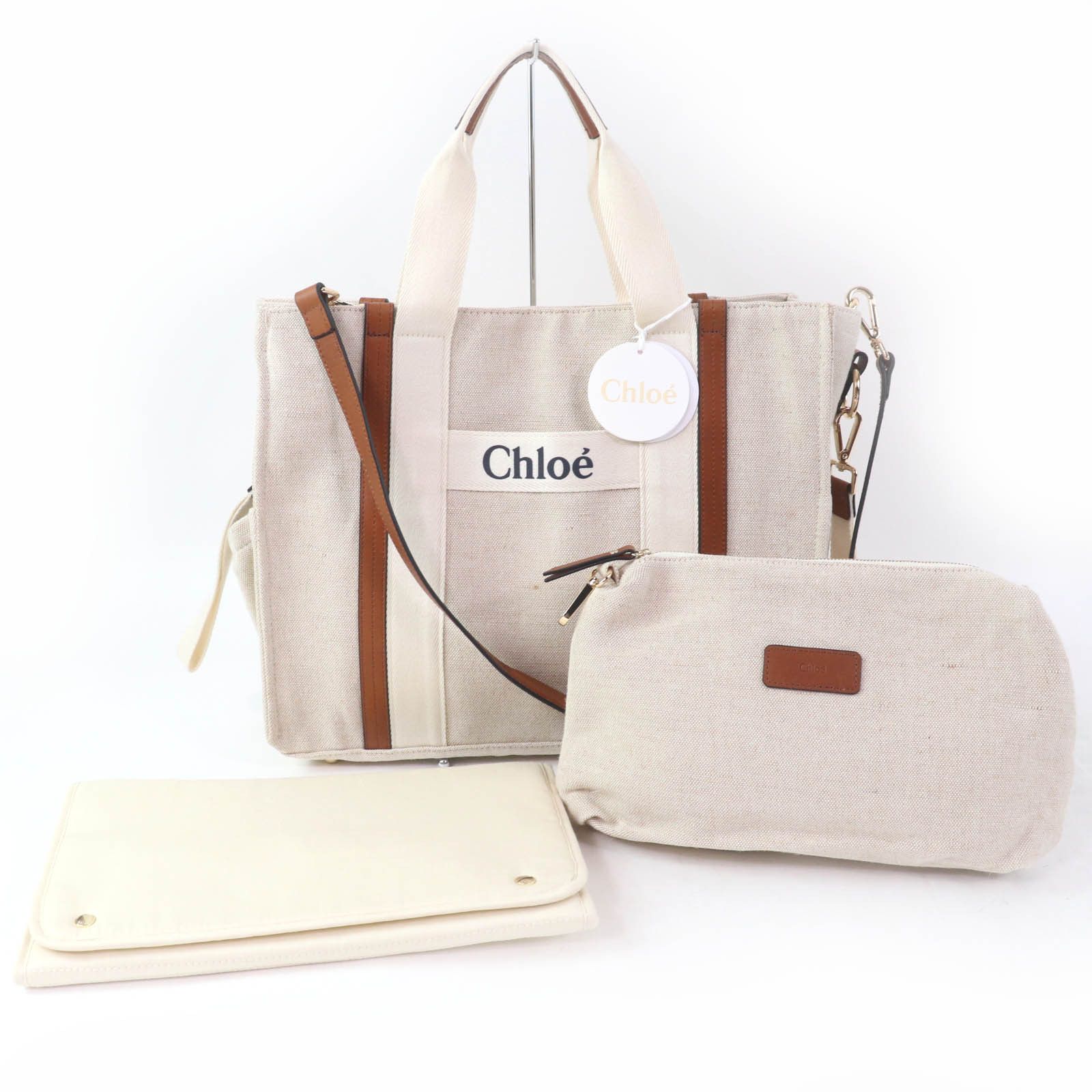 Chloe Chloe Chloe Tote Bag Jute Tote Bag Natural Material Tote Bag DUTY FREE for USA Size ONE SIZE - 2 Thumbnail