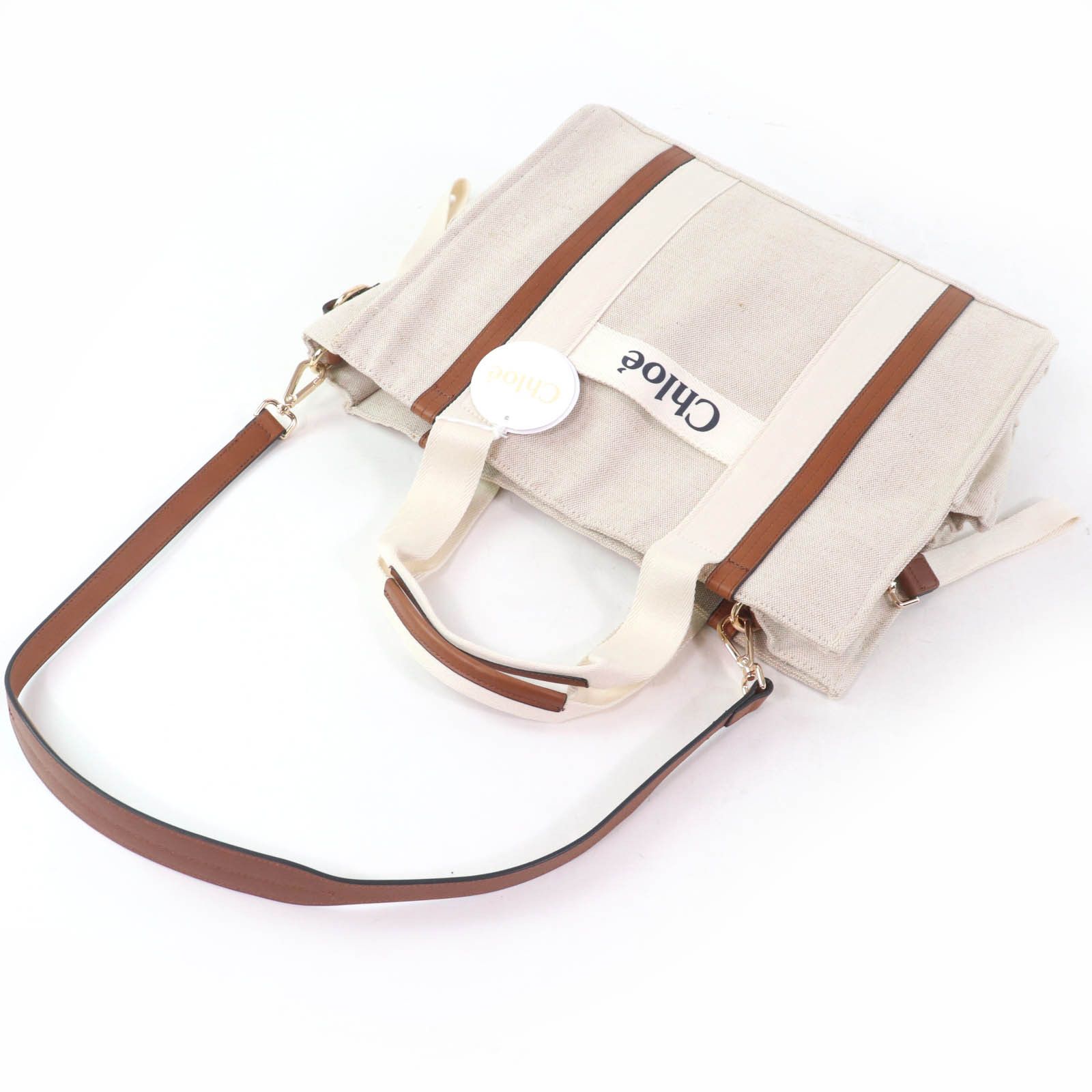 Chloe Chloe Chloe Tote Bag Jute Tote Bag Natural Material Tote Bag DUTY FREE for USA Size ONE SIZE - 5 Thumbnail