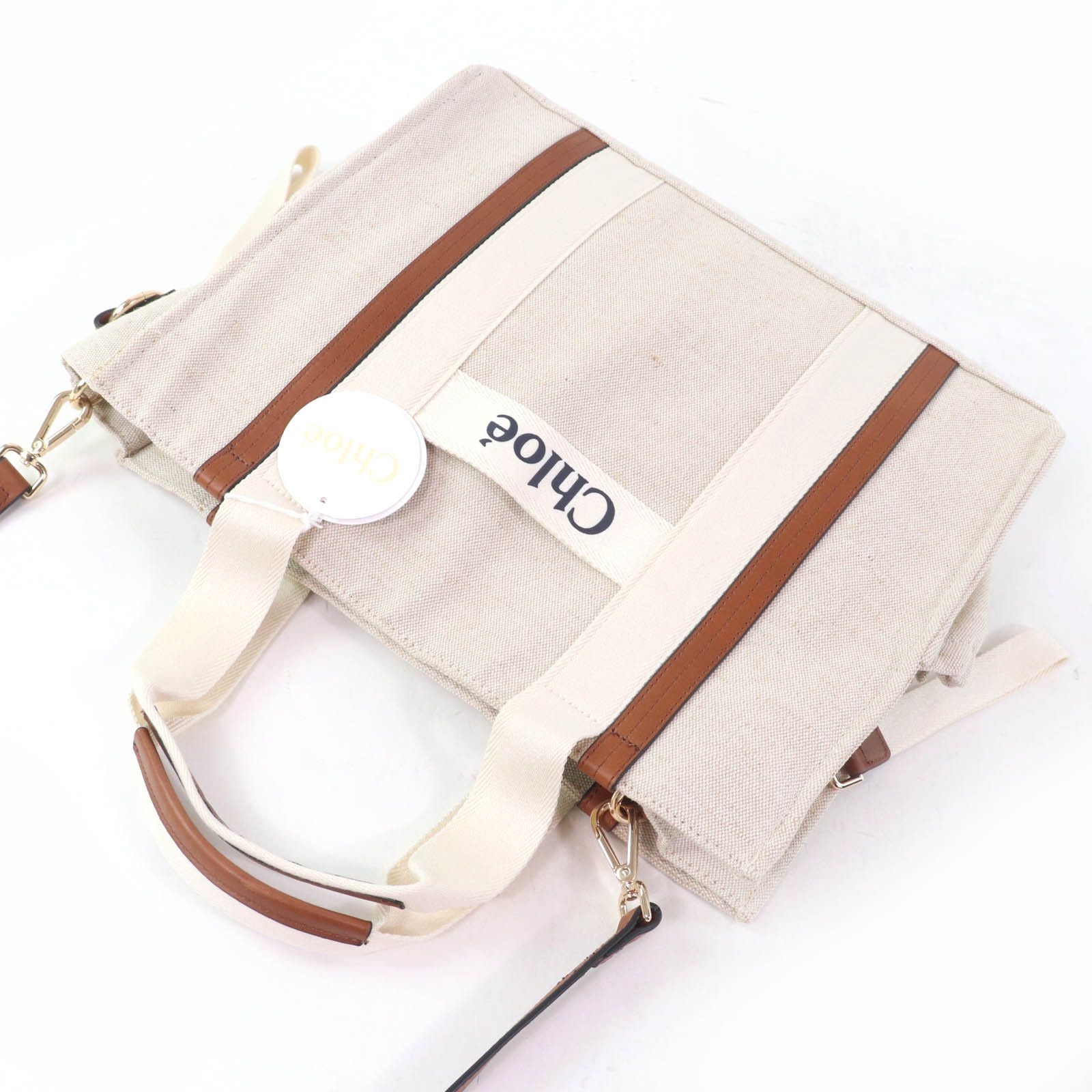 Chloe Chloe Chloe Tote Bag Jute Tote Bag Natural Material Tote Bag DUTY FREE for USA Size ONE SIZE - 6 Thumbnail