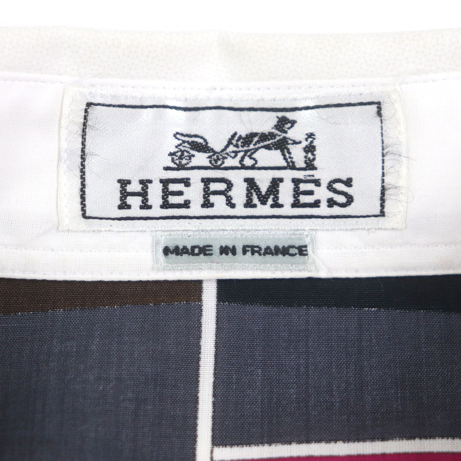 Hermes Hermes Hermes Mosaic Giant Cotton Shirt Cotton Dress Shirt DUTY FREE for USA Size ONE SIZE - 5 Thumbnail