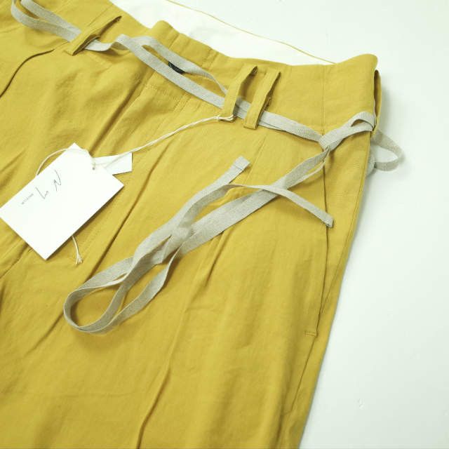 Other Other ANCELLM LINEN VISCOSE STRAIGHT PANTS Natural Material Pants ANC-PT08 DUTY FREE for USA Size ONE SIZE - 5 Thumbnail