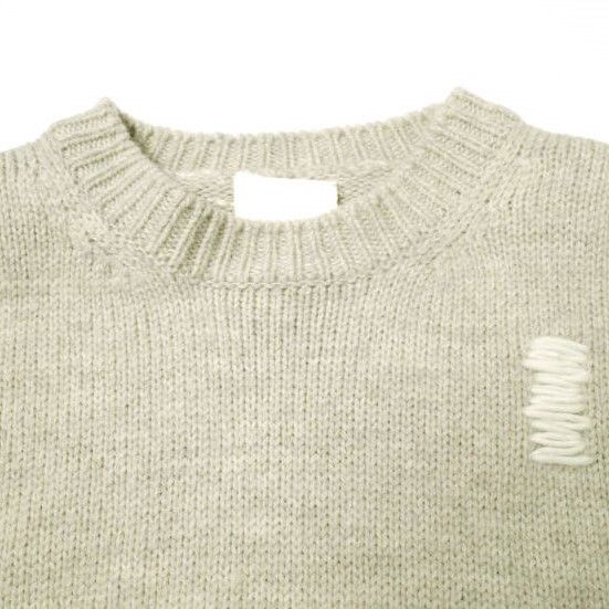Other Other refomed GRANNY REPAIR KNIT SWEATER Wool Sweater Cotton Tops REKN-004 DUTY FREE for USA Size ONE SIZE - 4 Thumbnail