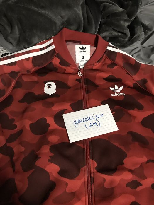 Bape adidas track jacket hot sale