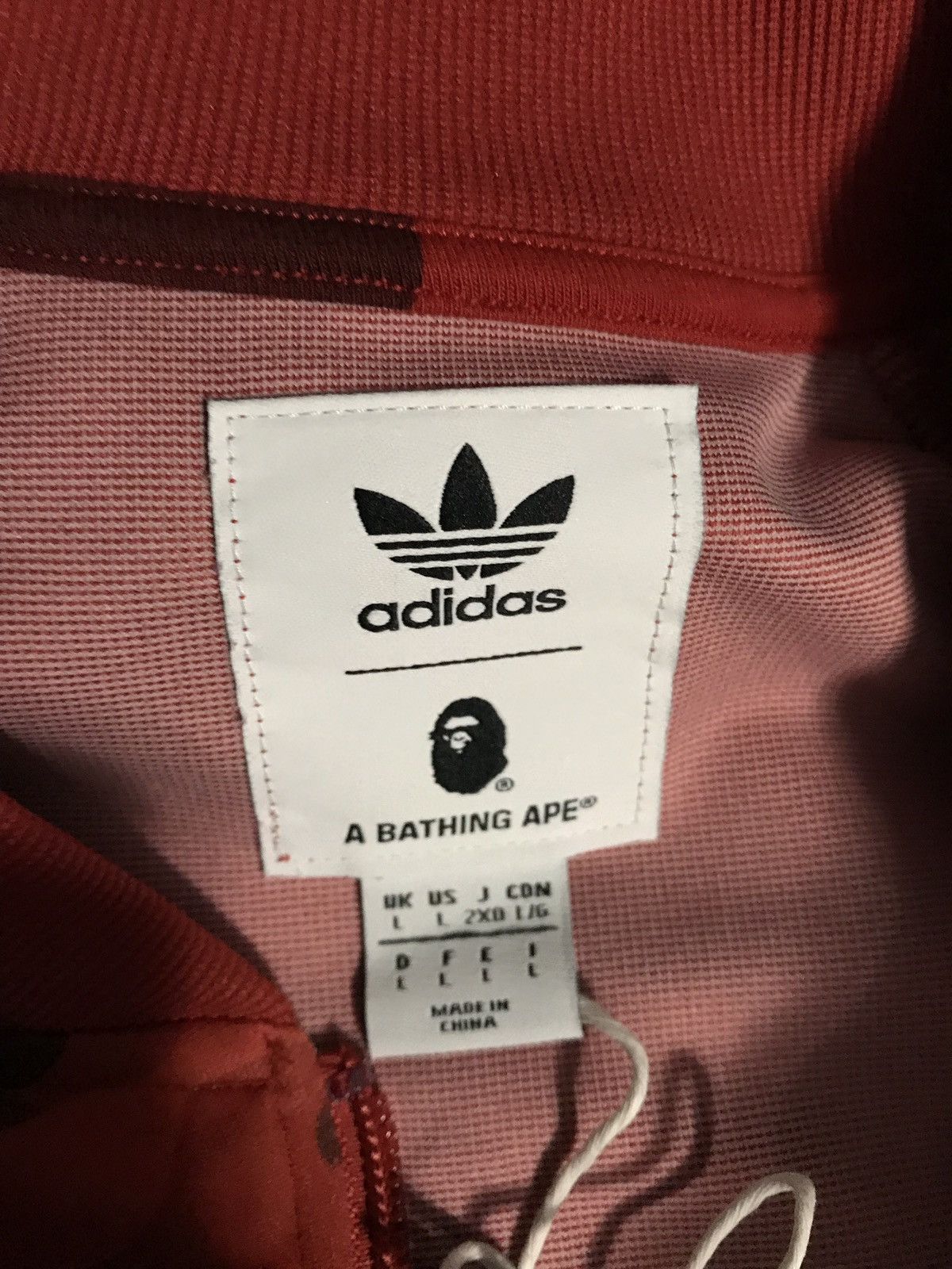 Adidas Bape X Adidas Track Jacket (Red) Size US L / EU 52-54 / 3 - 2 Preview