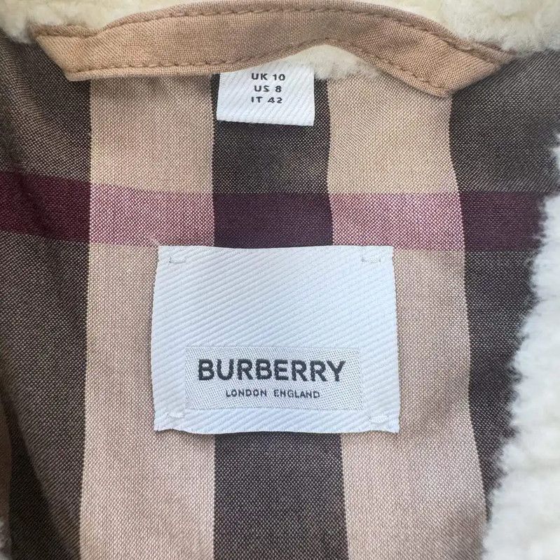 Burberry Burberry White Cotton Coat for Women Size M / US 6-8 / IT 42-44 - 3 Thumbnail