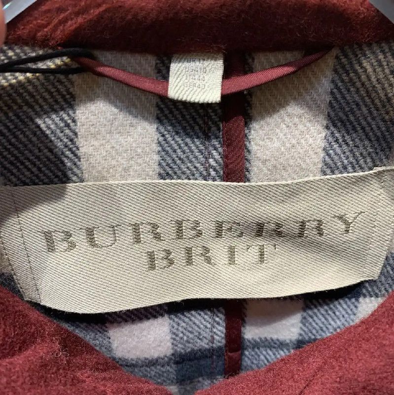 Burberry Burberry Red Woolen Ladies Coat Size ONE SIZE - 3 Thumbnail
