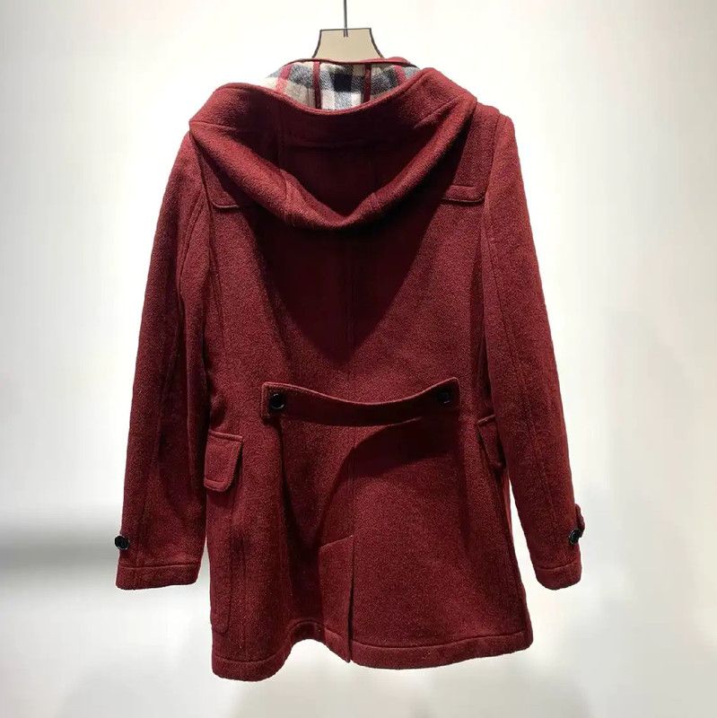 Burberry Burberry Red Woolen Ladies Coat Size ONE SIZE - 2 Thumbnail