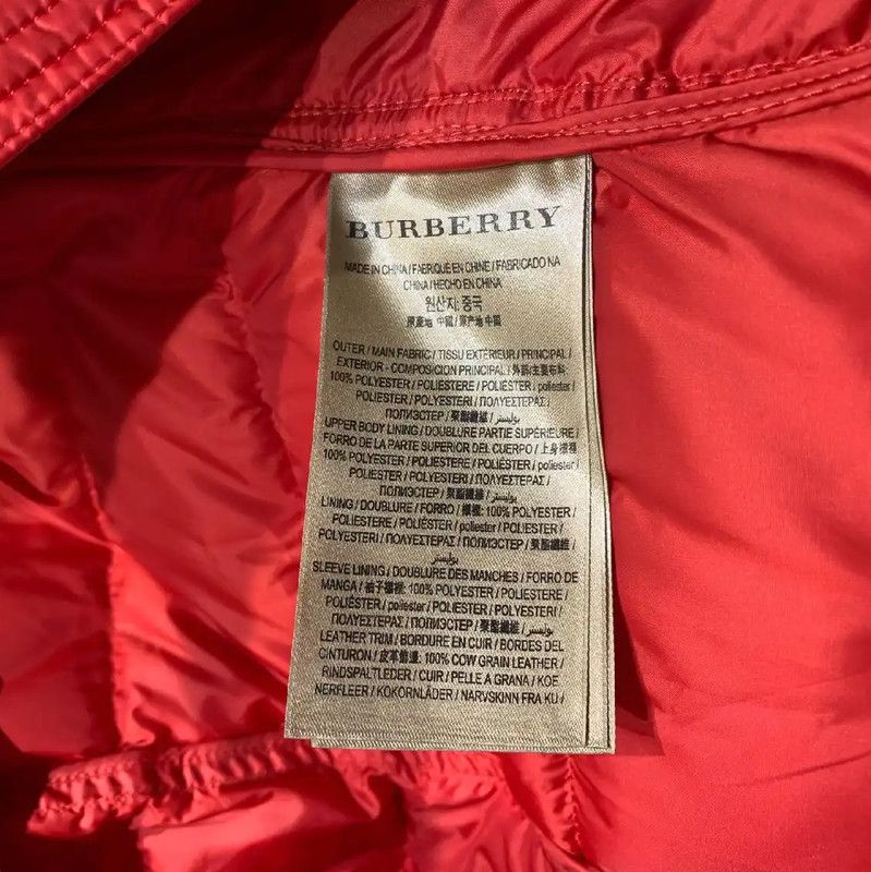 Burberry Burberry Red Polyester Women's Puffer Jacket Size M / US 6-8 / IT 42-44 - 7 Thumbnail