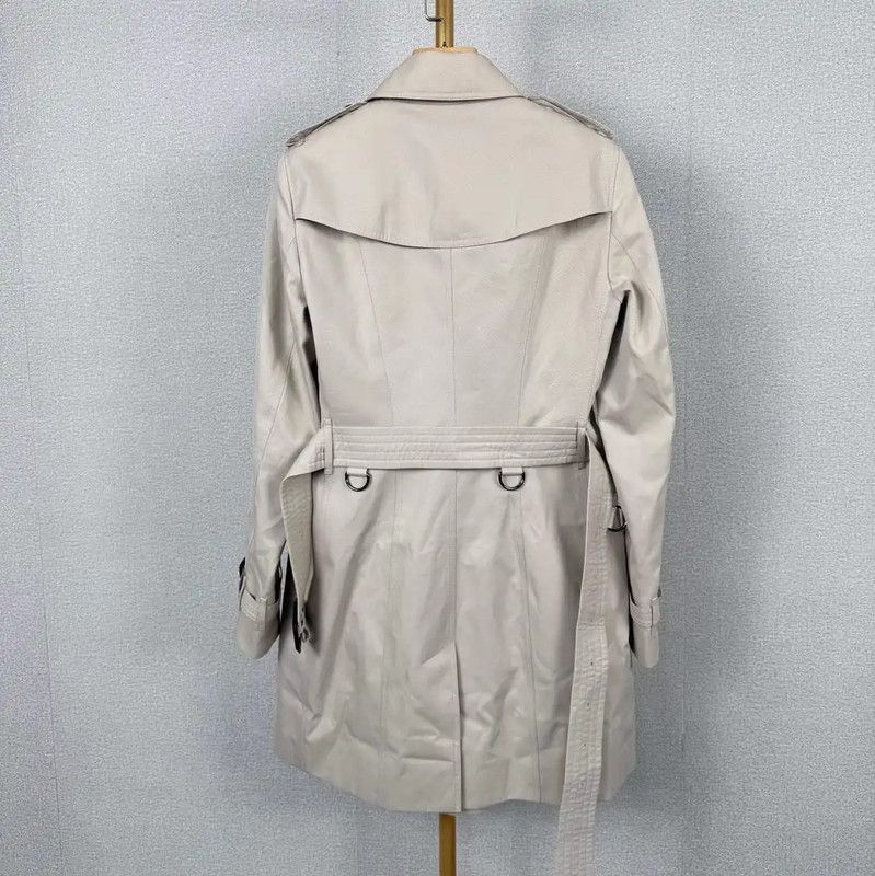 Burberry Burberry Khaki Cotton Women's Trench Coat Size XXS / US 00 / IT 34 - 2 Thumbnail