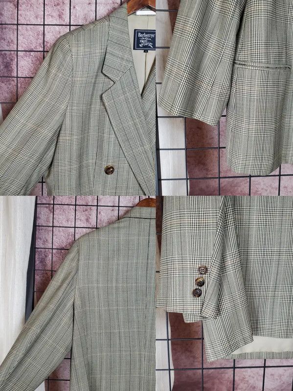 Burberry Burberry Green Check Wool Cardigan for Women Size M / US 6-8 / IT 42-44 - 5 Thumbnail