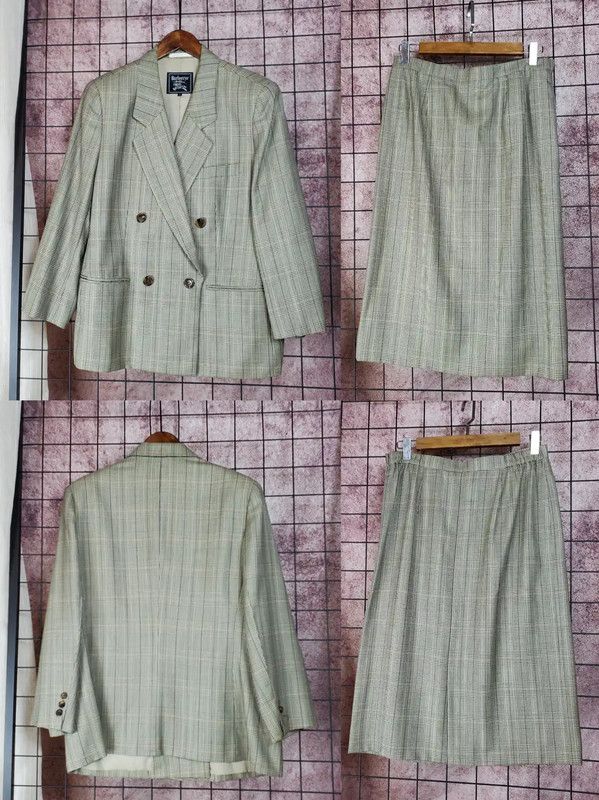 Burberry Burberry Green Check Wool Cardigan for Women Size M / US 6-8 / IT 42-44 - 3 Thumbnail