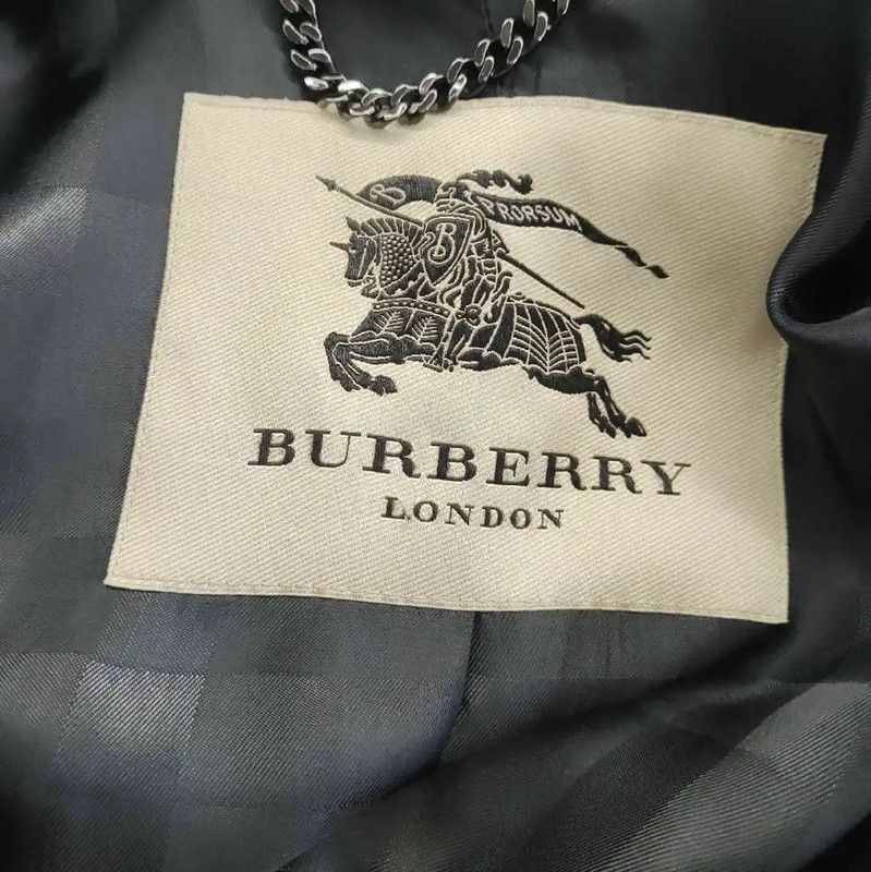 Burberry Burberry Black Women's Trench Coat Size L Size L / US 10 / IT 46 - 3 Thumbnail