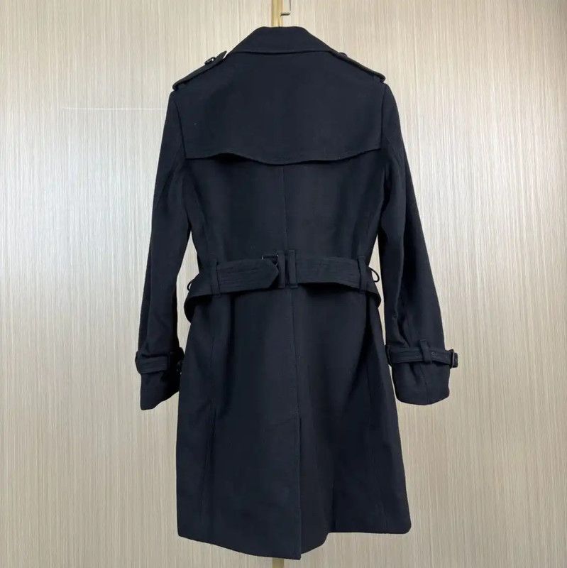 Burberry Burberry Black Women's Trench Coat Size L Size L / US 10 / IT 46 - 2 Thumbnail