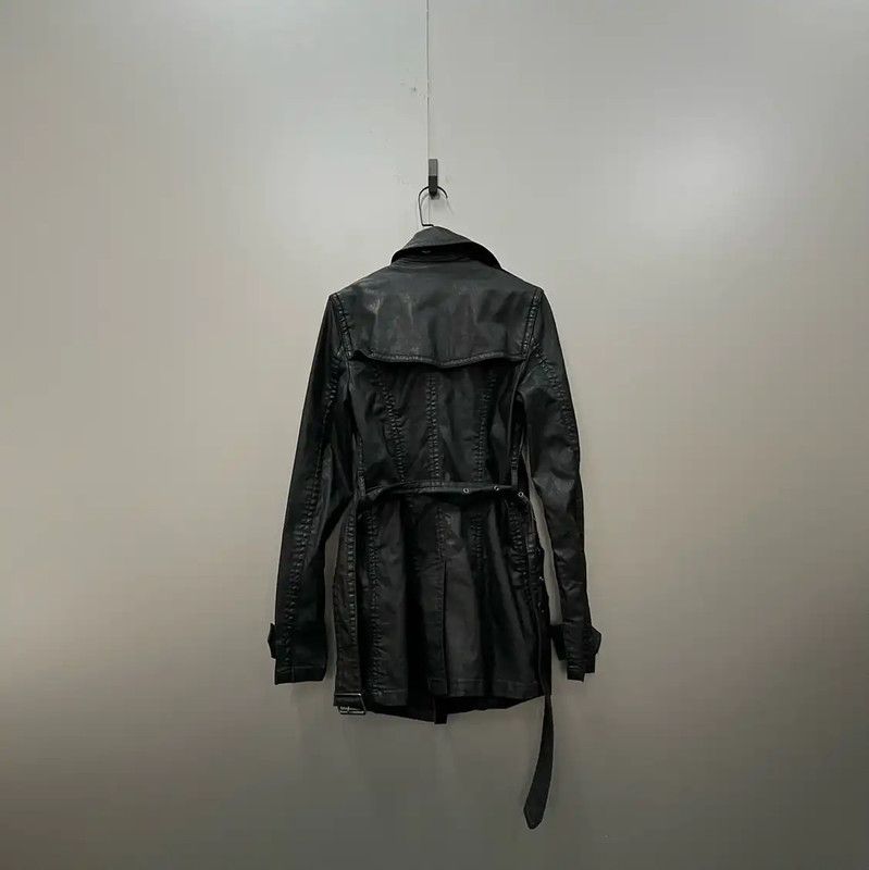 Burberry Burberry Black Cotton Mid-Length Trench Coat Size ONE SIZE - 2 Thumbnail