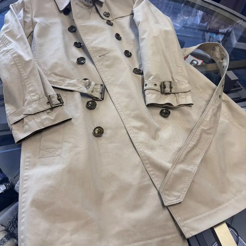 Burberry Burberry Women's Khaki Cotton Trench Coat Size L / US 10 / IT 46 - 5 Thumbnail