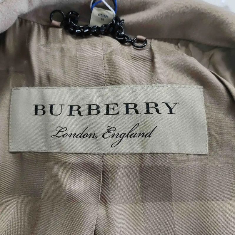 Burberry Burberry Light Pink Cotton Women's Trench Coat Size M / US 6-8 / IT 42-44 - 5 Thumbnail