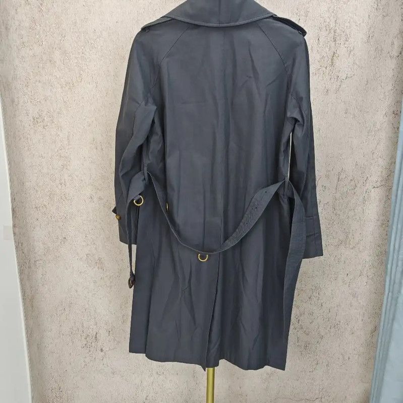 Burberry Burberry Cotton Check Mid-Length Trench Coat Size M / US 6-8 / IT 42-44 - 2 Thumbnail