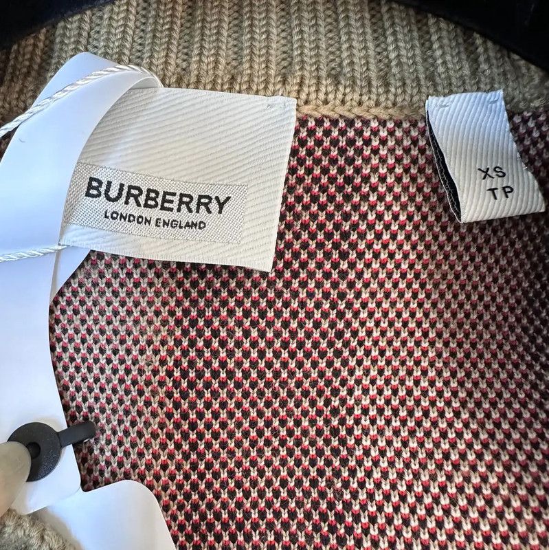 Burberry Burberry Khaki Cardigan for Women Size L / US 10 / IT 46 - 4 Thumbnail