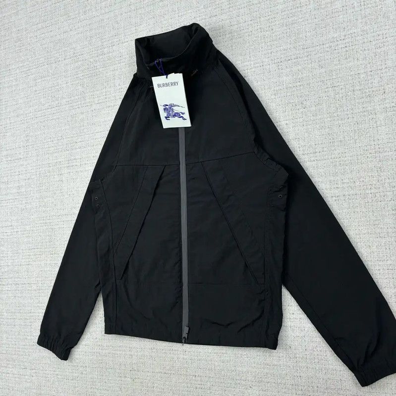 Burberry Burberry Women's Black Nylon Embroidered Jacket Size XXS / US 00 / IT 34 - 3 Thumbnail