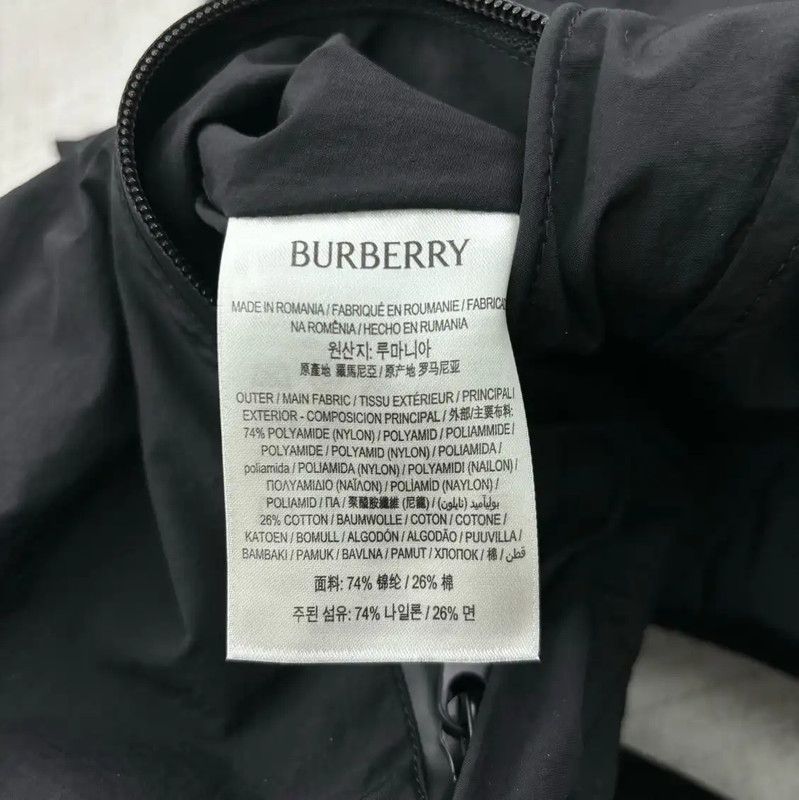 Burberry Burberry Women's Black Nylon Embroidered Jacket Size XXS / US 00 / IT 34 - 5 Thumbnail