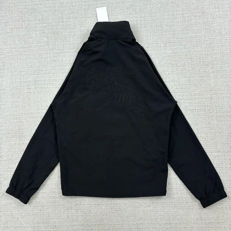 Burberry Burberry Women's Black Nylon Embroidered Jacket Size XXS / US 00 / IT 34 - 2 Thumbnail