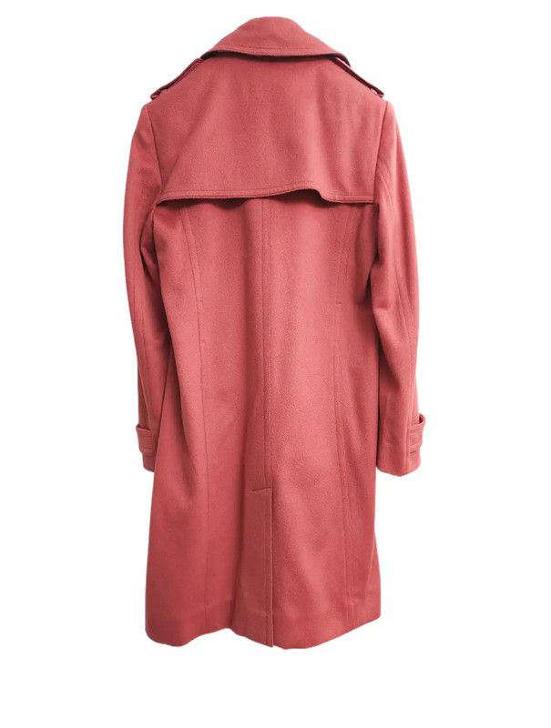 Burberry Burberry Red Cashmere Mid-Length Coat Size M / US 6-8 / IT 42-44 - 3 Thumbnail