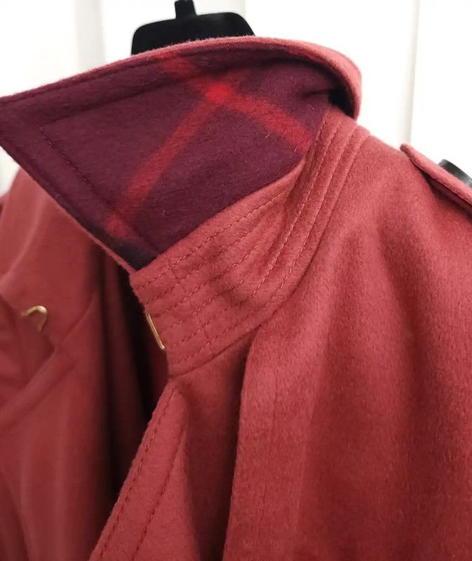 Burberry Burberry Red Cashmere Mid-Length Coat Size M / US 6-8 / IT 42-44 - 9 Thumbnail