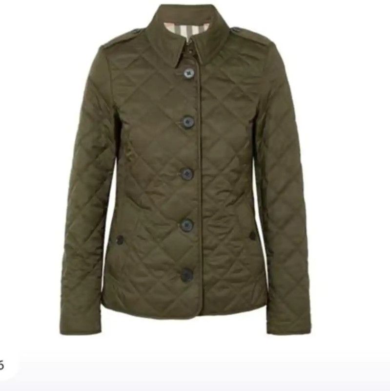 Burberry Burberry Green Cotton Women's Jacket Size S / US 4 / IT 40 - 7 Thumbnail