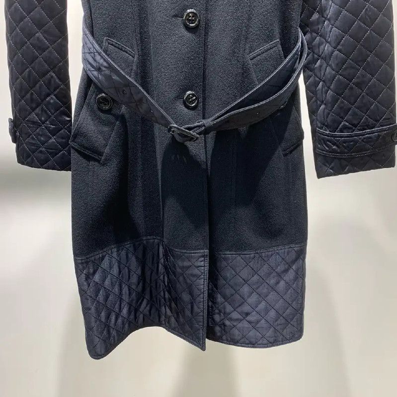 Burberry Burberry Black Wool Women's Coat Size ONE SIZE - 4 Thumbnail