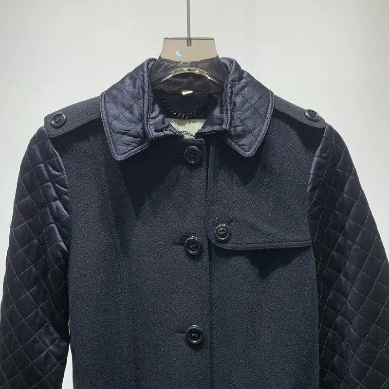 Burberry Burberry Black Wool Women's Coat Size ONE SIZE - 3 Thumbnail