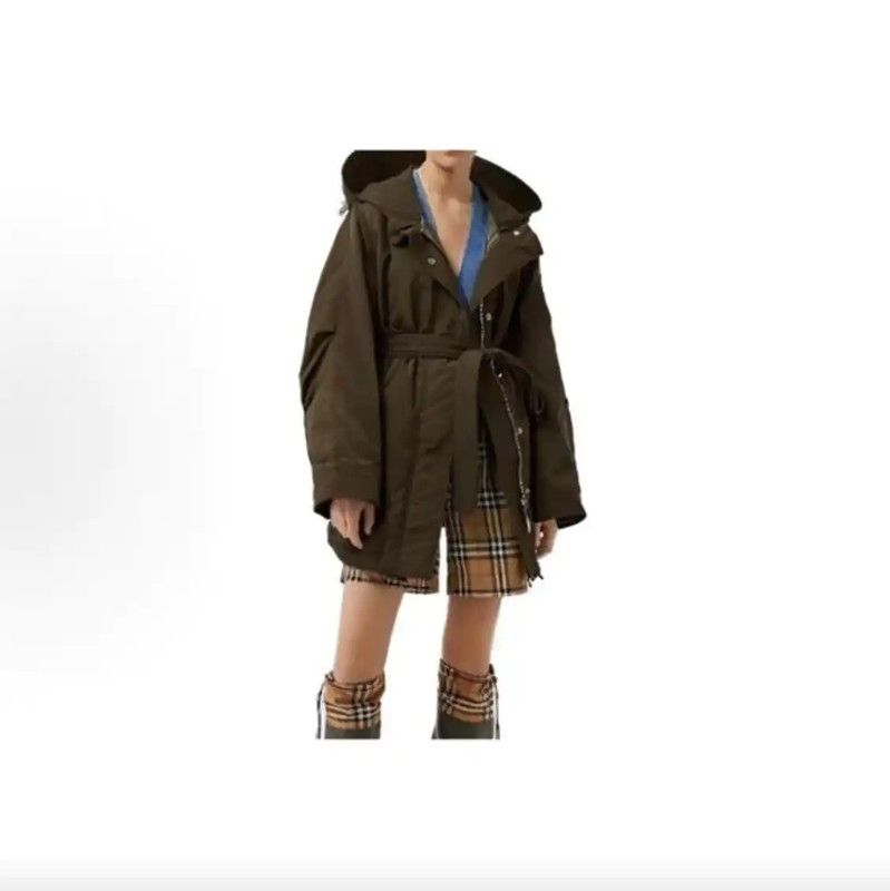Burberry Burberry Women's Military Green Cotton Jacket Size ONE SIZE - 8 Thumbnail