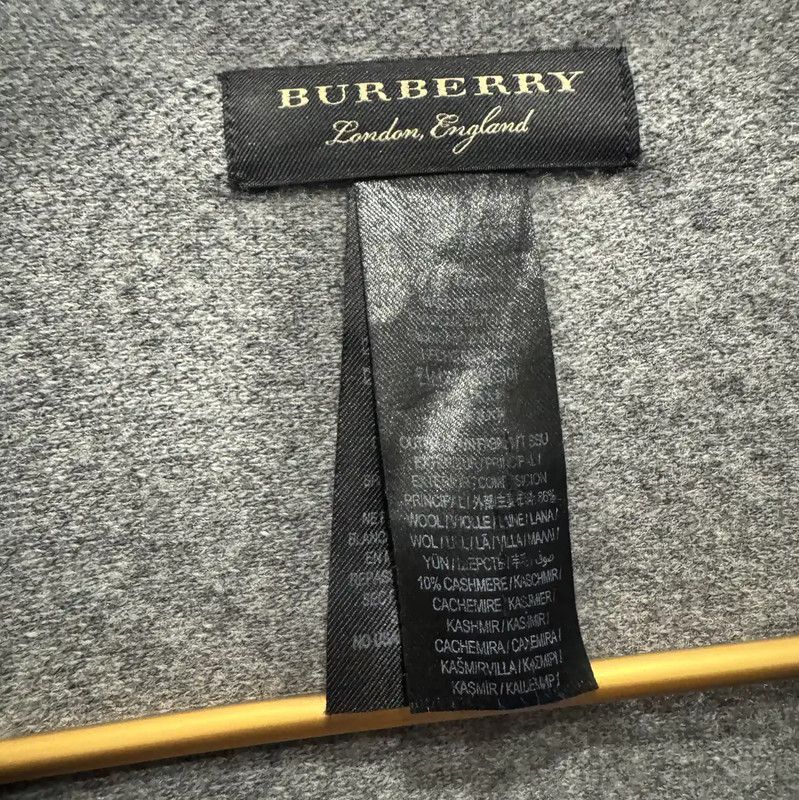 Burberry Burberry Gray Wool Blend Women's Cardigan Size S / US 4 / IT 40 - 5 Thumbnail