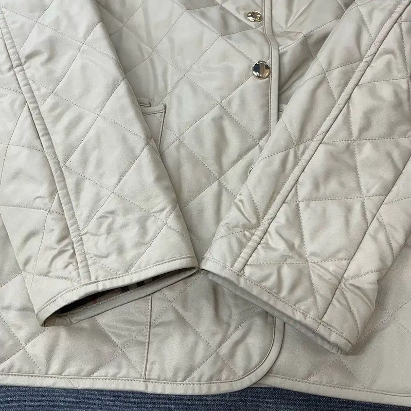 Burberry Burberry Brown Cotton Women's Quilted Jacket Size M / US 6-8 / IT 42-44 - 4 Thumbnail