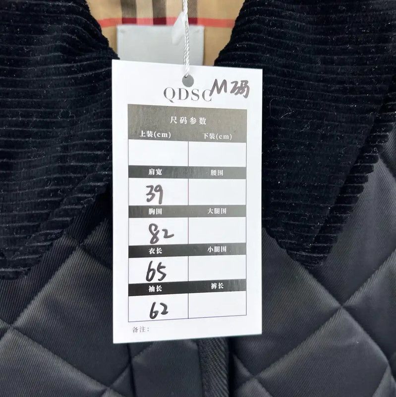 Burberry Burberry Black Quilted Cotton Women's Jacket Size ONE SIZE - 6 Thumbnail