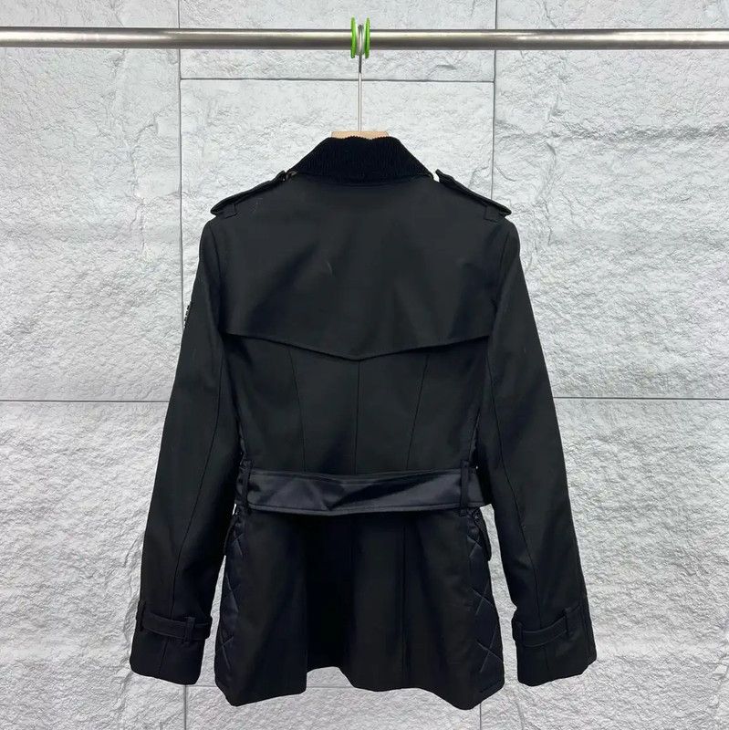 Burberry Burberry Black Quilted Cotton Women's Jacket Size ONE SIZE - 2 Thumbnail
