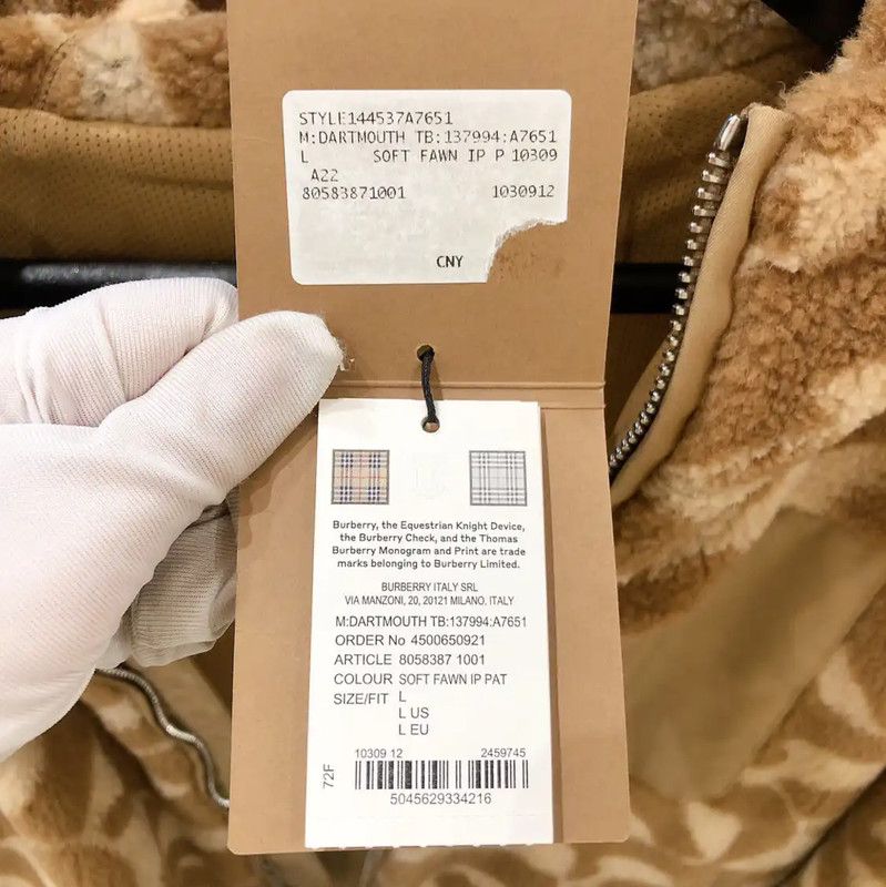 Burberry Burberry Beige Cashmere Blend Women's Jacket Size L / US 10 / IT 46 - 9 Thumbnail