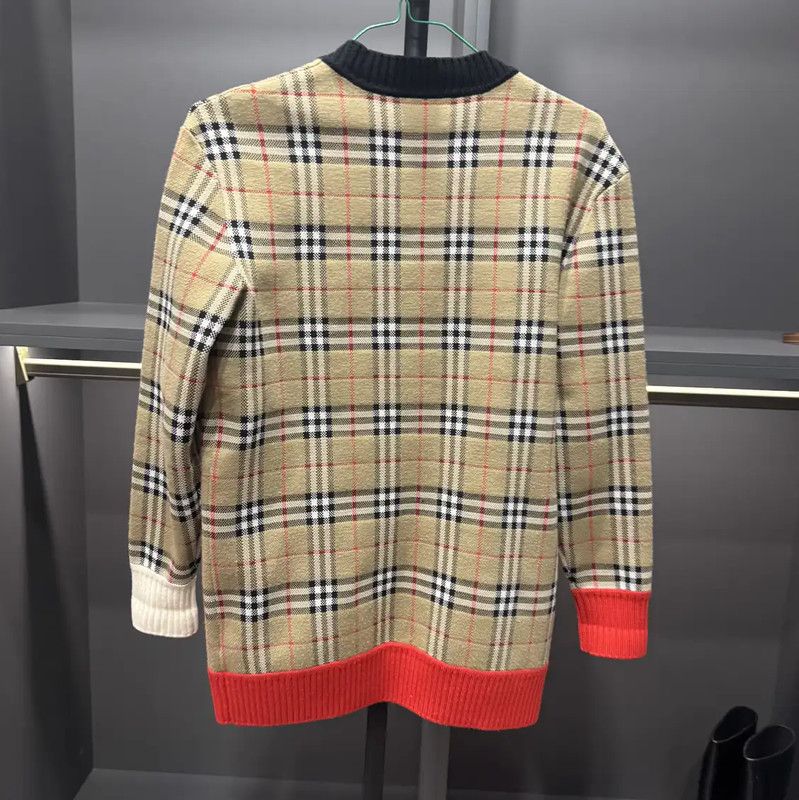 Burberry Burberry Beige Wool Blend Women's Cardigan Size S / US 4 / IT 40 - 2 Thumbnail