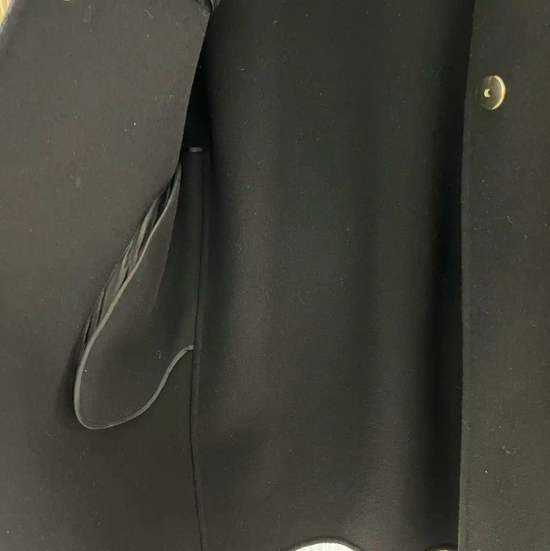 Burberry Burberry Women's Black Wool Mid-Length Coat Size L / US 10 / IT 46 - 4 Thumbnail