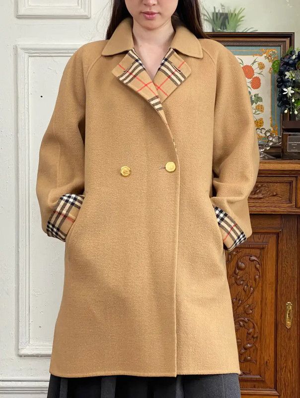 Burberry Burberry Khaki Wool Women's Coat Size M Size M / US 6-8 / IT 42-44 - 8 Thumbnail