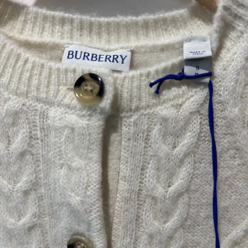 Burberry Burberry Women’s Cream Wool Cardigan Sweater Size S / US 4 / IT 40 - 4 Thumbnail